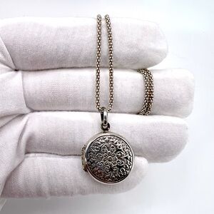 Sterling Silver Round Locket